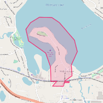Map of Medicine Lake