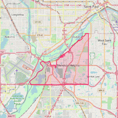 Map of Mendota Heights