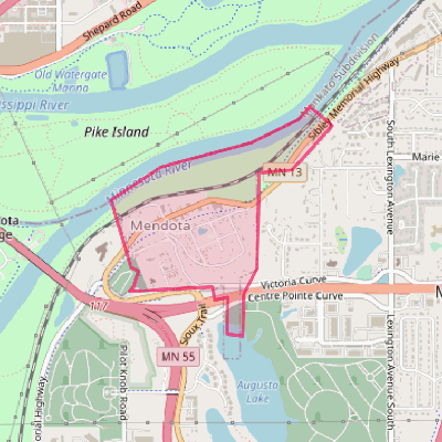 Map of Mendota