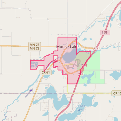 Map of Moose Lake