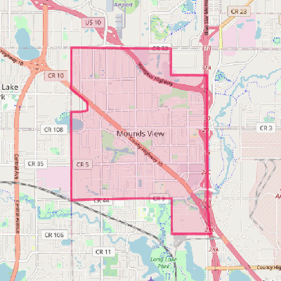Map of Mounds View