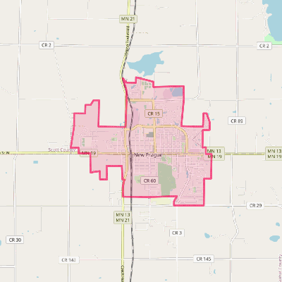 Map of New Prague