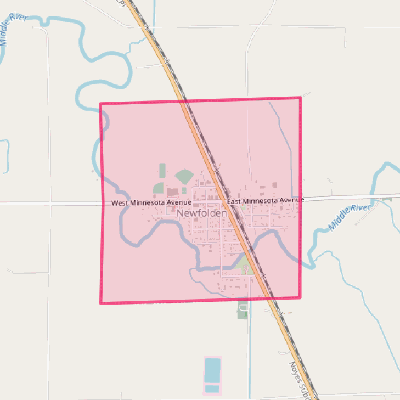 Map of Newfolden