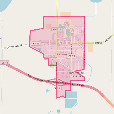 Map of Nicollet