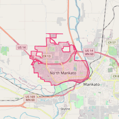 Map of North Mankato