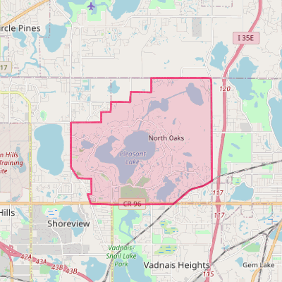 Map of North Oaks