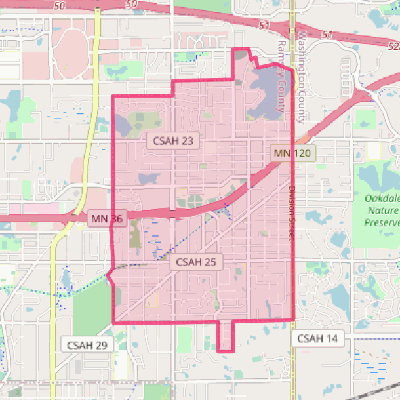 Map of North St. Paul