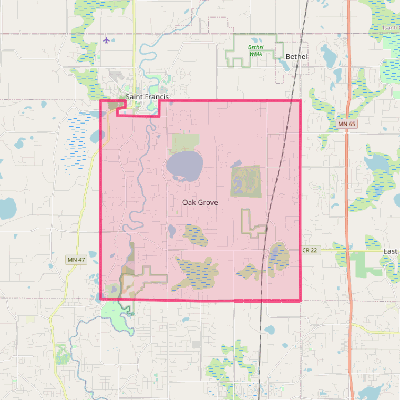 Map of Oak Grove