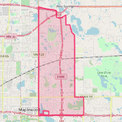 Map of Oakdale