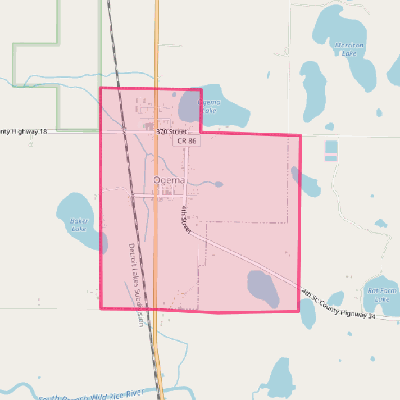 Map of Ogema