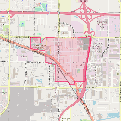 Map of Osseo