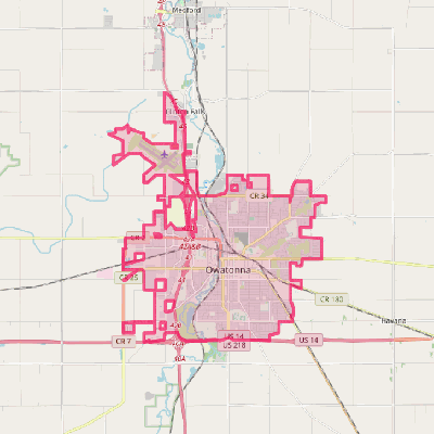 Map of Owatonna