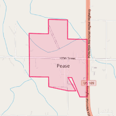 Map of Pease