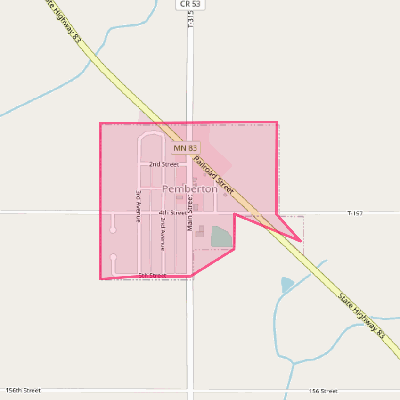 Map of Pemberton