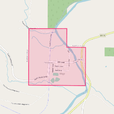 Map of Peterson