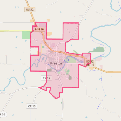 Map of Preston