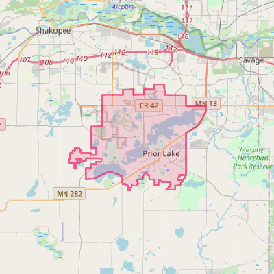 Map of Prior Lake