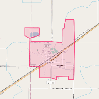 Map of Raymond