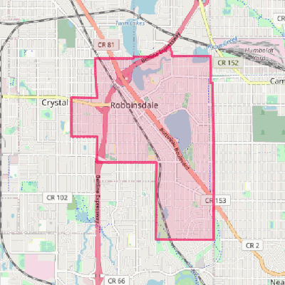 Map of Robbinsdale