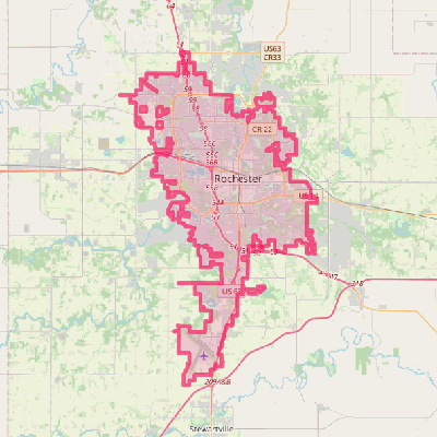 Map of Rochester