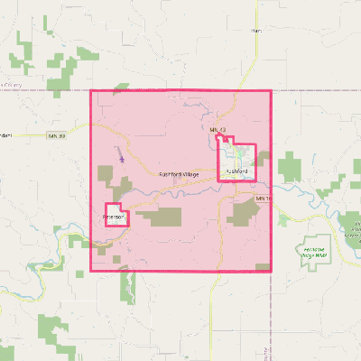 Map of Rushford Village