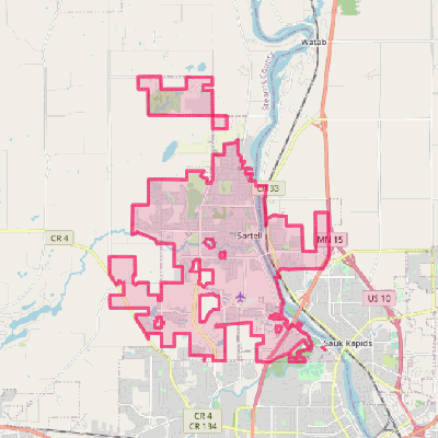 Map of Sartell