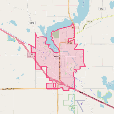 Map of Sauk Centre