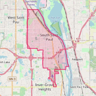 Map of South St. Paul