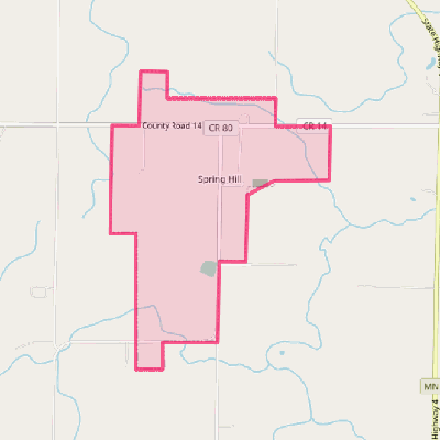 Map of Spring Hill