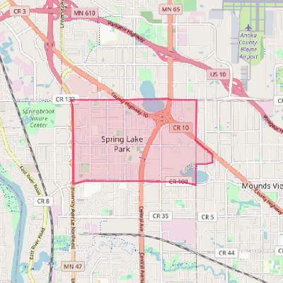 Map of Spring Lake Park