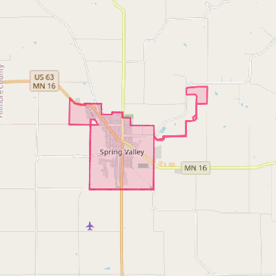 Map of Spring Valley