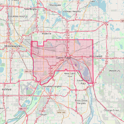 Map of St. Paul