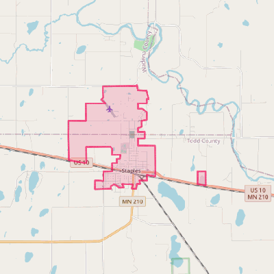 Map of Staples