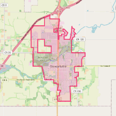 Map of Stewartville