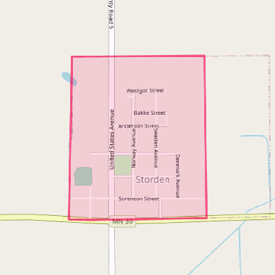 Map of Storden