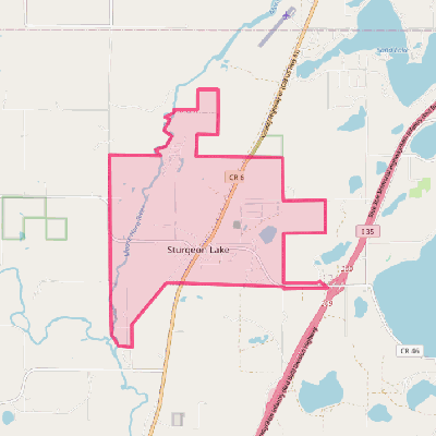 Map of Sturgeon Lake