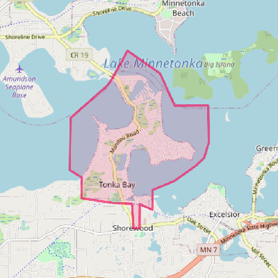 Map of Tonka Bay