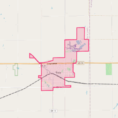 Map of Tracy
