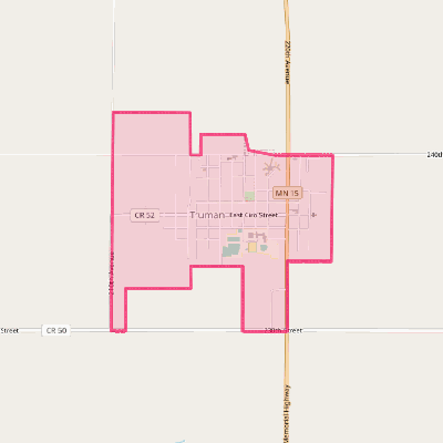 Map of Truman