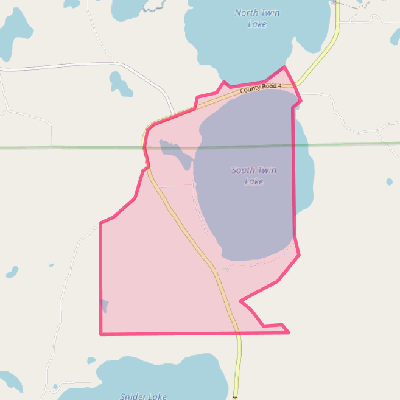 Map of Twin Lakes