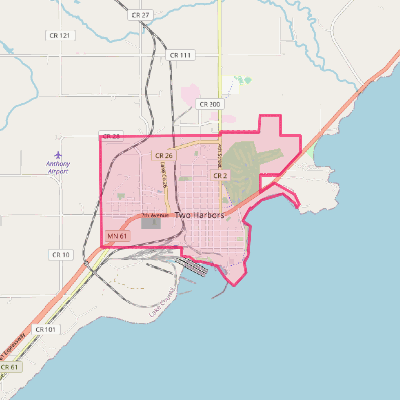 Map of Two Harbors
