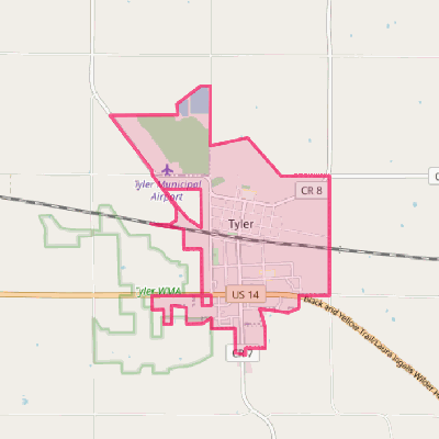 Map of Tyler