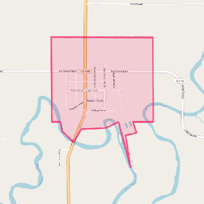 Map of Vernon Center