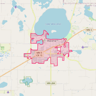 Map of Waconia