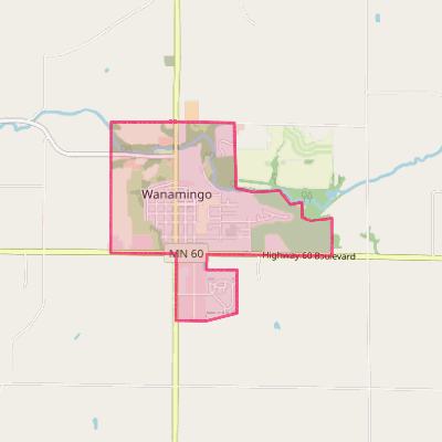 Map of Wanamingo