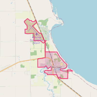 Map of Warroad