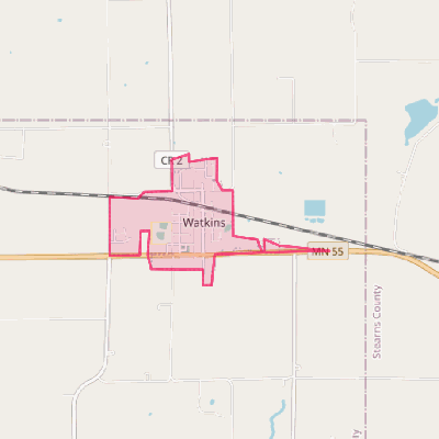 Map of Watkins