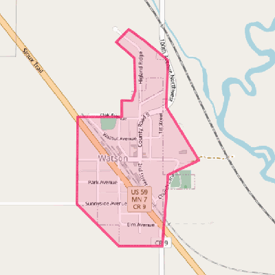 Map of Watson