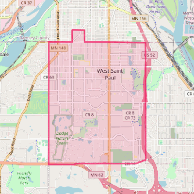 Map of West St. Paul