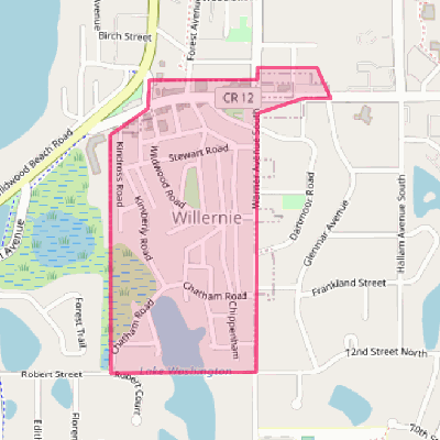 Map of Willernie